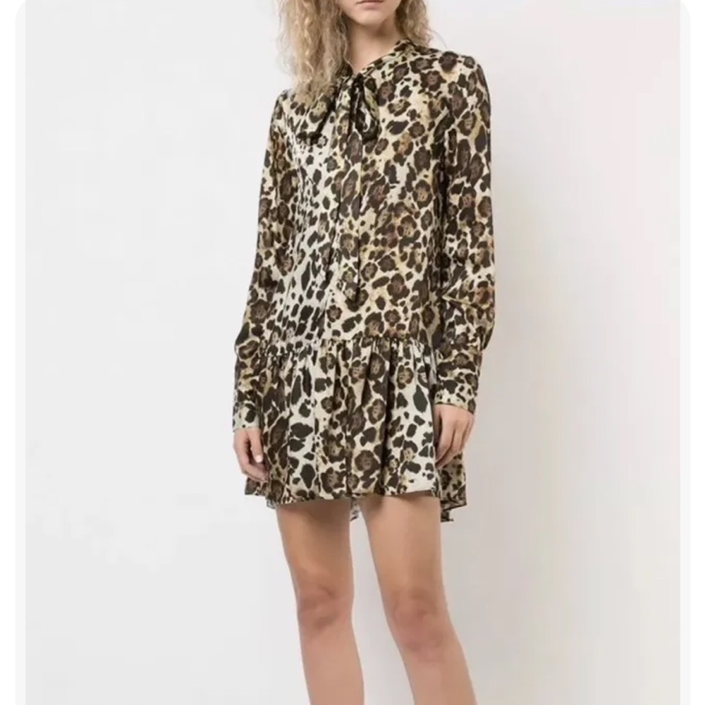 Alexis Leopard Print Dress XS